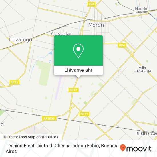 Mapa de Técnico Electricista-di Chenna, adrian Fabio