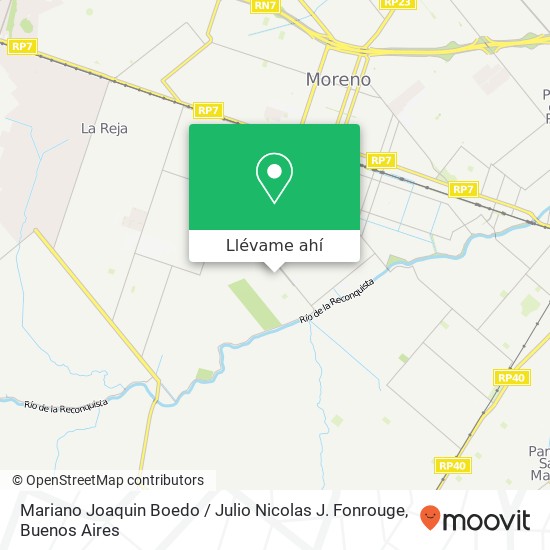 Mapa de Mariano Joaquin Boedo / Julio Nicolas J. Fonrouge