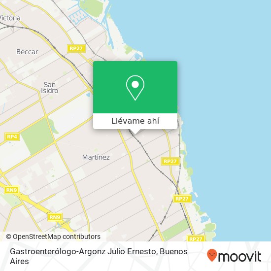 Mapa de Gastroenterólogo-Argonz Julio Ernesto