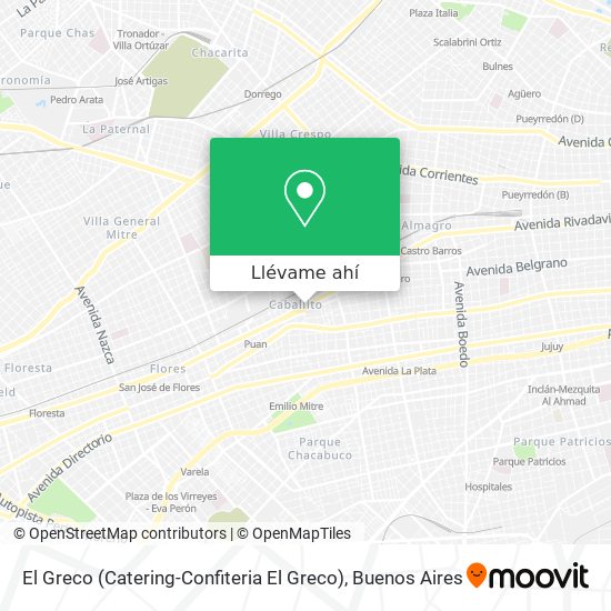 Mapa de El Greco (Catering-Confiteria El Greco)