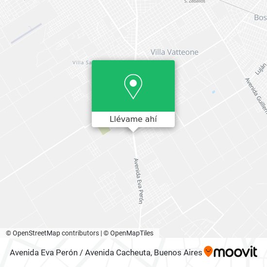 Mapa de Avenida Eva Perón / Avenida Cacheuta