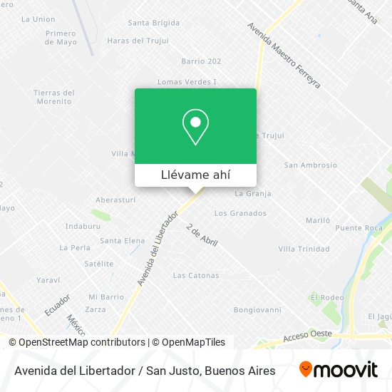 Mapa de Avenida del Libertador / San Justo