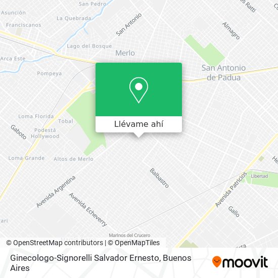 Mapa de Ginecologo-Signorelli Salvador Ernesto