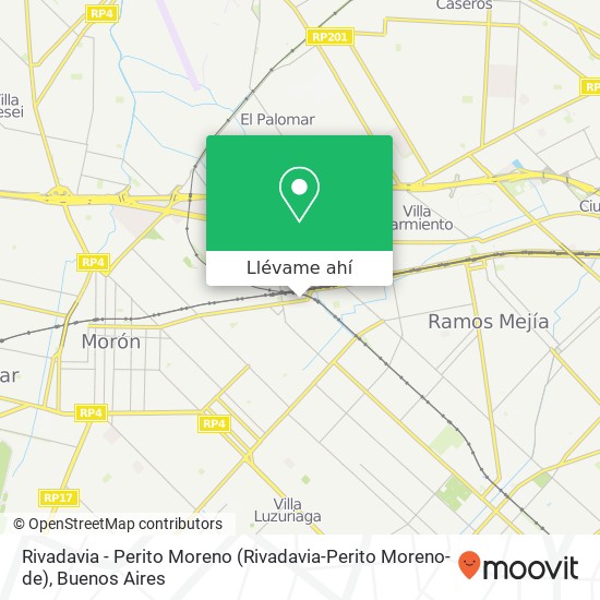 Mapa de Rivadavia - Perito Moreno