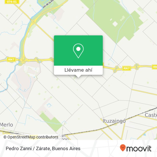 Mapa de Pedro Zanni / Zárate