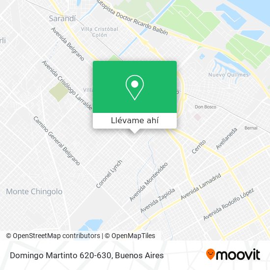 Mapa de Domingo Martinto 620-630