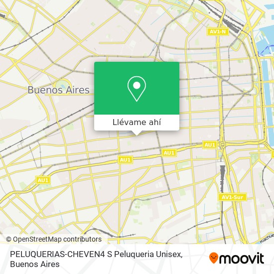 Mapa de PELUQUERIAS-CHEVEN4 S Peluqueria Unisex