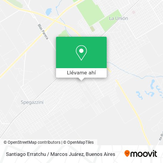 Mapa de Santiago Erratchu / Marcos Juárez