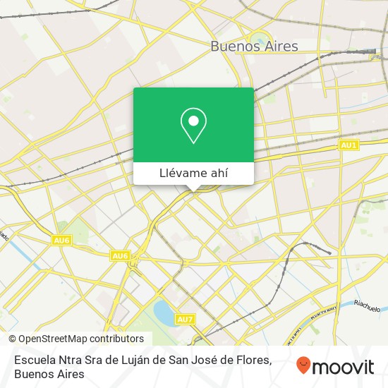 Mapa de Escuela Ntra Sra de Luján de San José de Flores