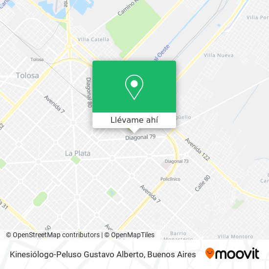 Mapa de Kinesiólogo-Peluso Gustavo Alberto