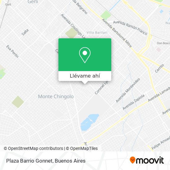 Mapa de Plaza Barrio Gonnet