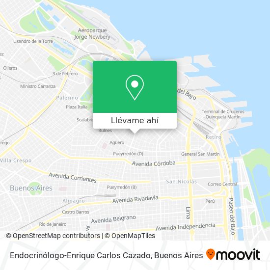 Mapa de Endocrinólogo-Enrique Carlos Cazado