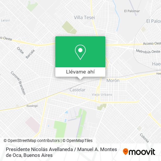 Mapa de Presidente Nicolás Avellaneda / Manuel A. Montes de Oca