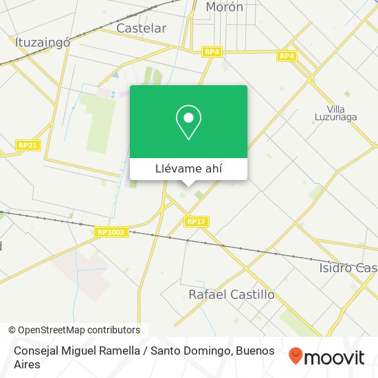 Mapa de Consejal Miguel Ramella / Santo Domingo