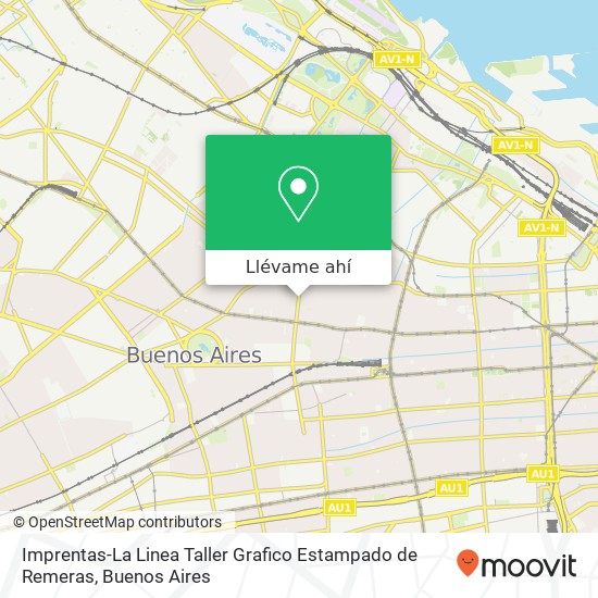 Mapa de Imprentas-La Linea Taller Grafico Estampado de Remeras