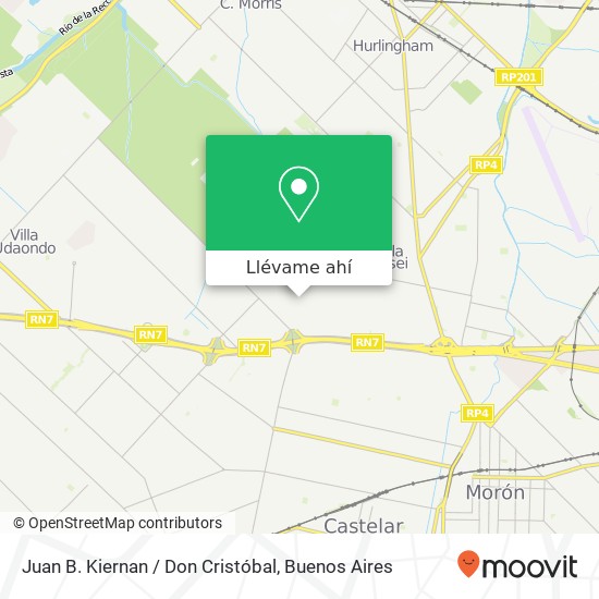 Mapa de Juan B. Kiernan / Don Cristóbal