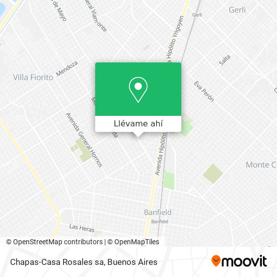 Mapa de Chapas-Casa Rosales sa
