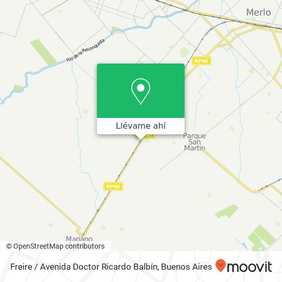 Mapa de Freire / Avenida Doctor Ricardo Balbín