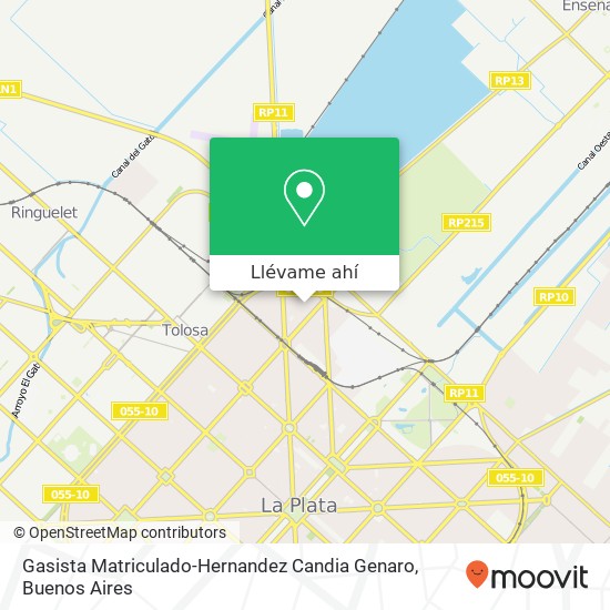 Mapa de Gasista Matriculado-Hernandez Candia Genaro