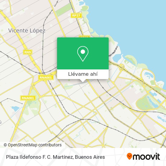 Mapa de Plaza Ildefonso F. C. Martínez