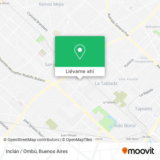 Mapa de Inclán / Ombú