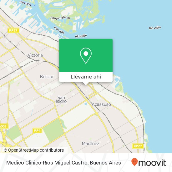 Mapa de Medico Clinico-Ríos Miguel Castro