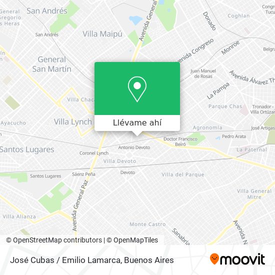 Mapa de José Cubas / Emilio Lamarca