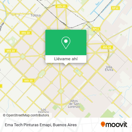 Mapa de Ema Tech Pinturas Emapi