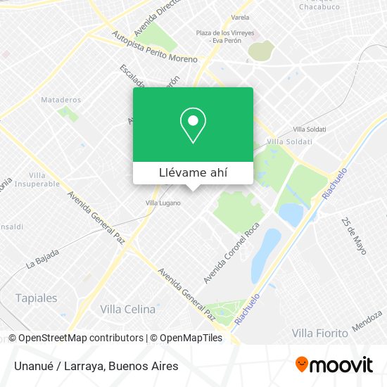 Mapa de Unanué / Larraya
