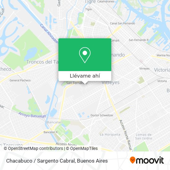 Mapa de Chacabuco / Sargento Cabral