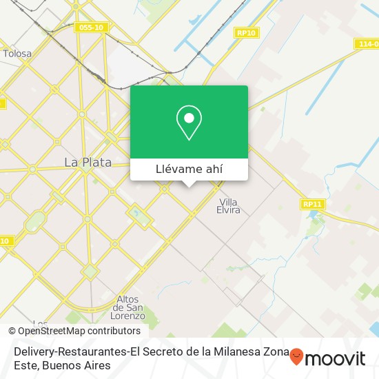 Mapa de Delivery-Restaurantes-El Secreto de la Milanesa Zona Este