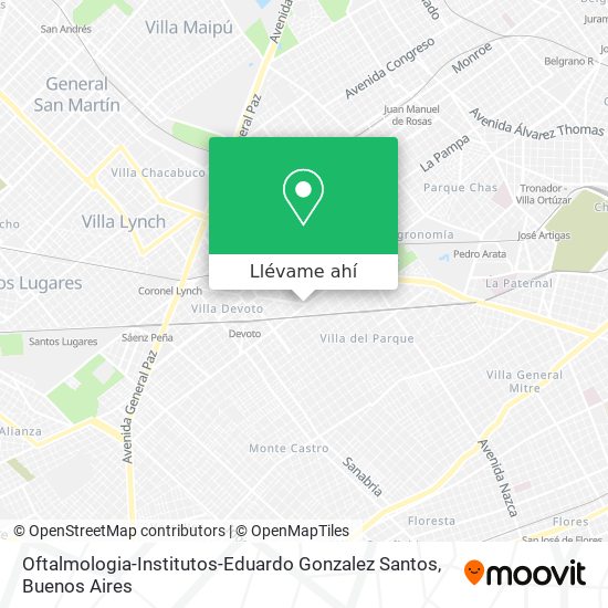 Mapa de Oftalmologia-Institutos-Eduardo Gonzalez Santos