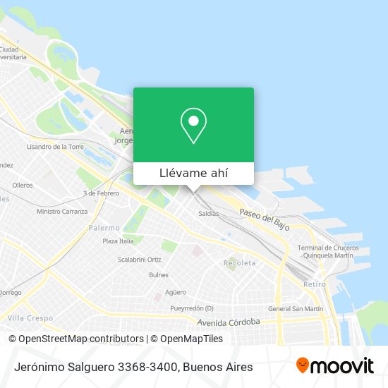 Mapa de Jerónimo Salguero 3368-3400