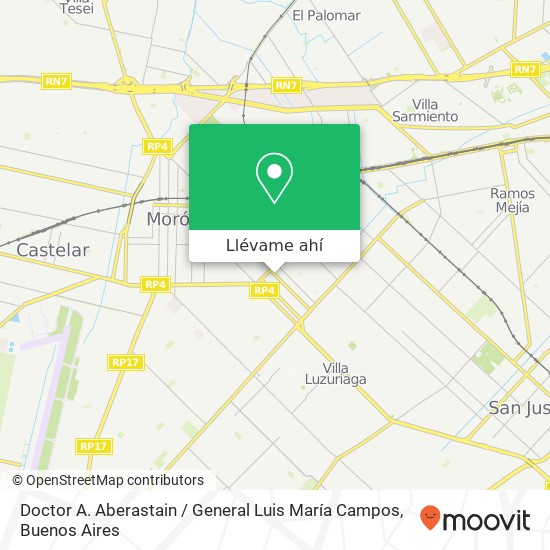Mapa de Doctor A. Aberastain / General Luis María Campos