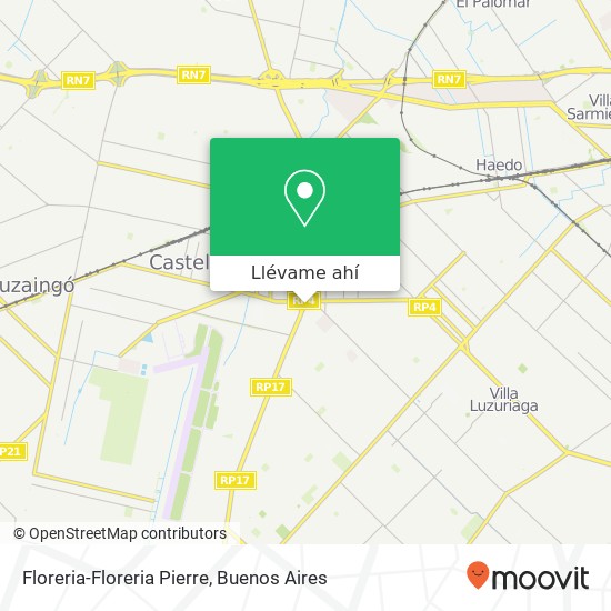 Mapa de Floreria-Floreria Pierre