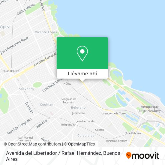Mapa de Avenida del Libertador / Rafael Hernández
