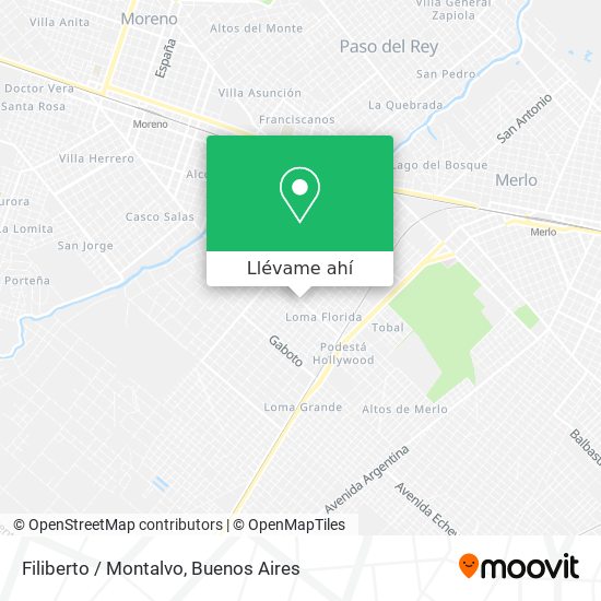 Mapa de Filiberto / Montalvo