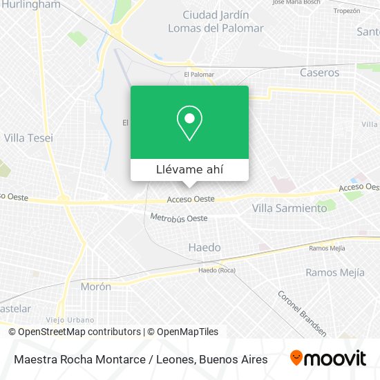 Mapa de Maestra Rocha Montarce / Leones
