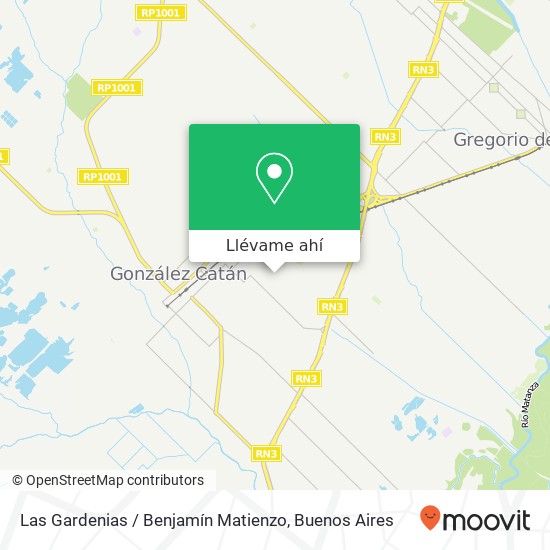 Mapa de Las Gardenias / Benjamín Matienzo