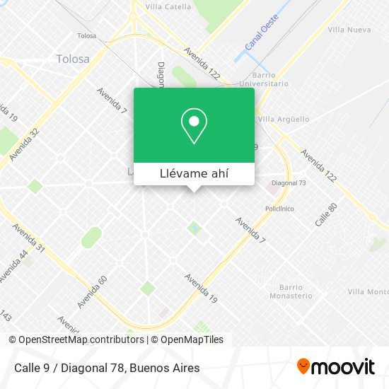 Mapa de Calle 9 / Diagonal 78