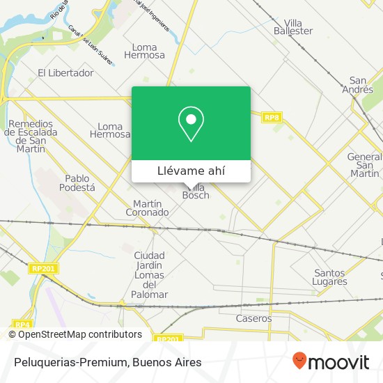 Mapa de Peluquerias-Premium