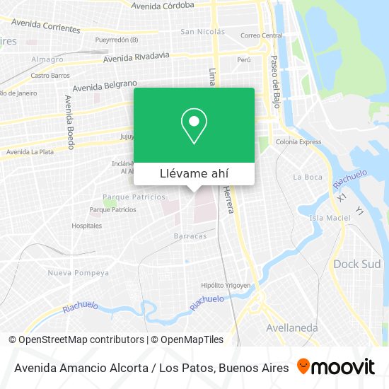 Mapa de Avenida Amancio Alcorta / Los Patos