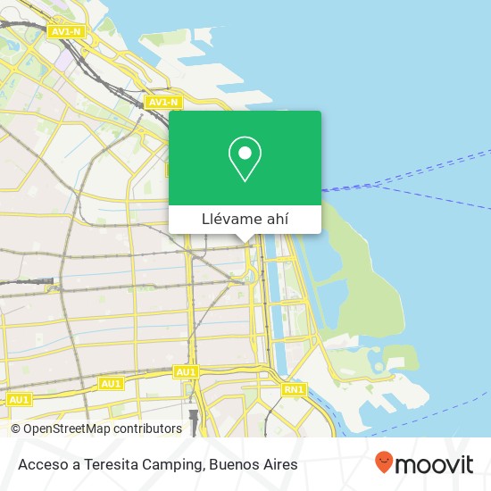 Mapa de Acceso a Teresita Camping