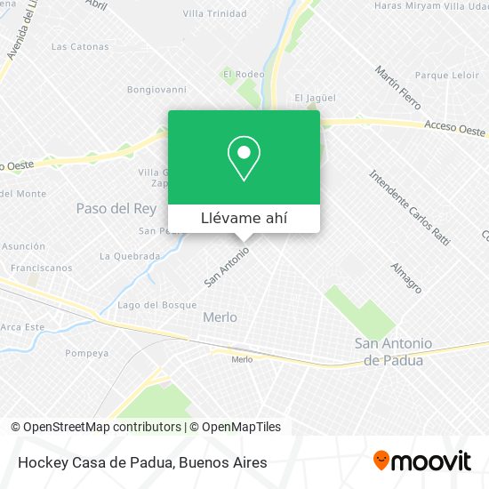 Mapa de Hockey Casa de Padua