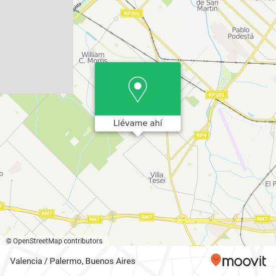 Mapa de Valencia / Palermo