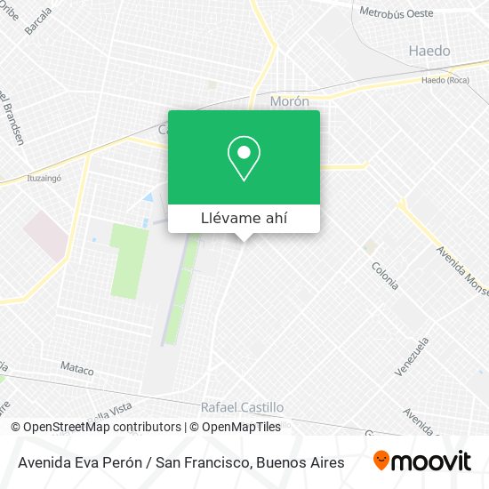 Mapa de Avenida Eva Perón / San Francisco