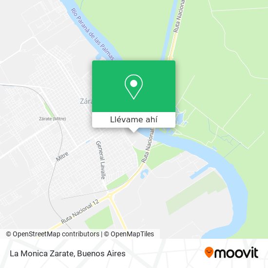 Mapa de La Monica Zarate