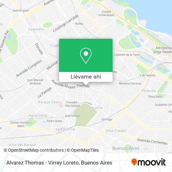 Mapa de Alvarez Thomas - Virrey Loreto