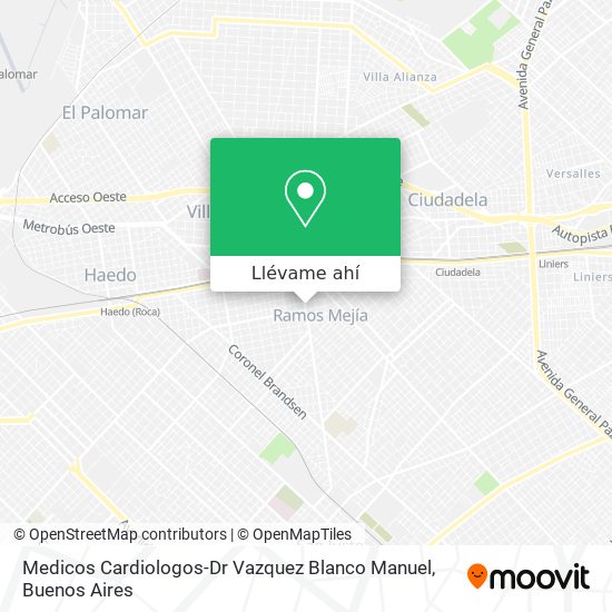 Mapa de Medicos Cardiologos-Dr Vazquez Blanco Manuel