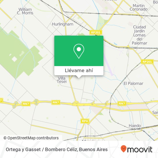 Mapa de Ortega y Gasset / Bombero Céliz